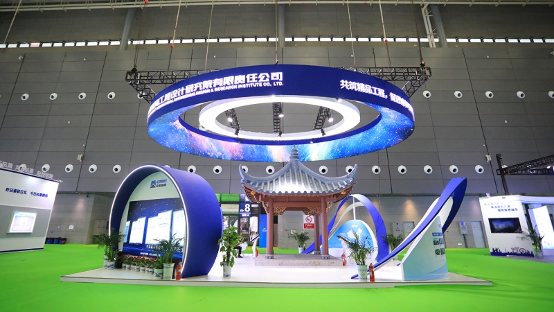 新材料仿古建筑首次亮相！中機(jī)國(guó)際參加2021年中國(guó)筑博會(huì)